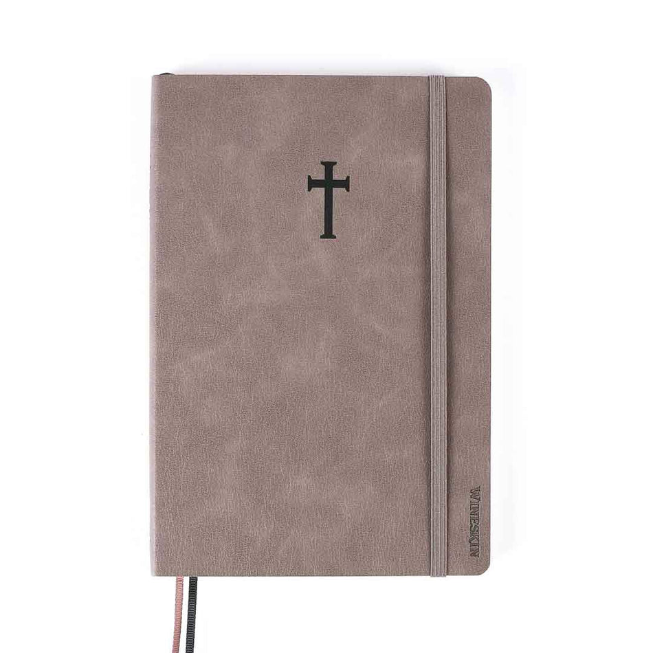 JOURNAL WINESKIN SOFT COVER 196PG - GREY