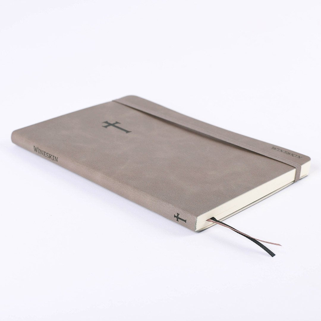 JOURNAL WINESKIN SOFT COVER 196PG - GREY