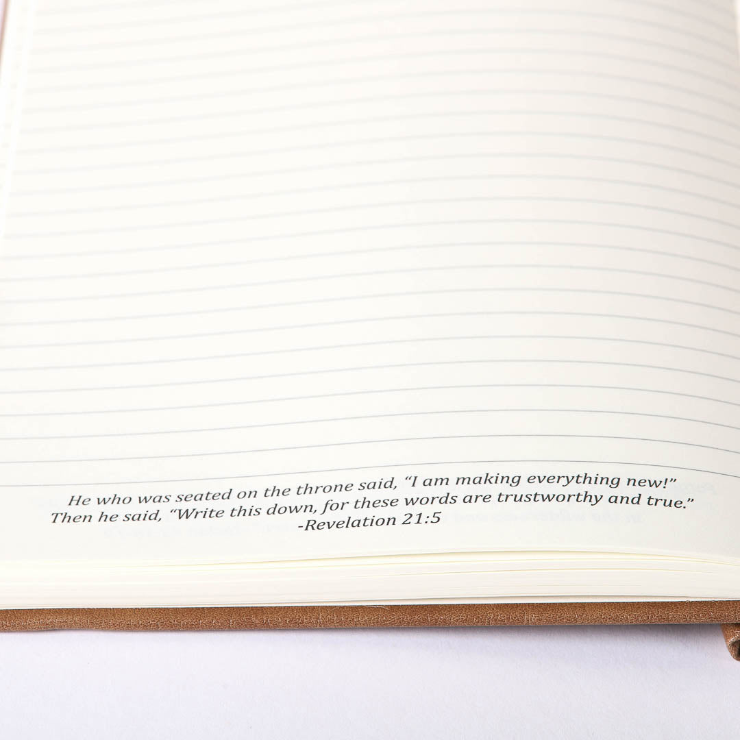 JOURNAL WINESKIN HARD COVER 420PG - TAN