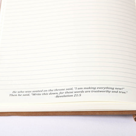 JOURNAL WINESKIN HARD COVER 420PG - TAN