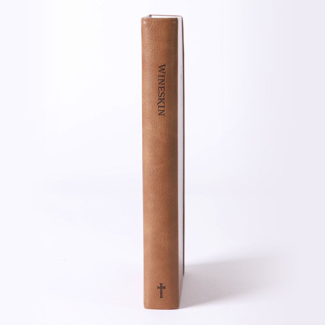 JOURNAL WINESKIN HARD COVER 420PG - TAN