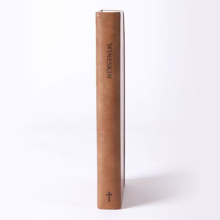 JOURNAL WINESKIN HARD COVER 420PG - TAN