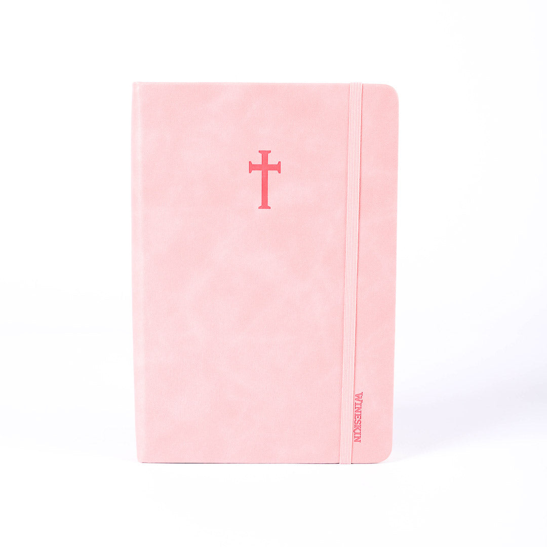 JOURNAL WINESKIN HARD COVER 420PG - ROSE