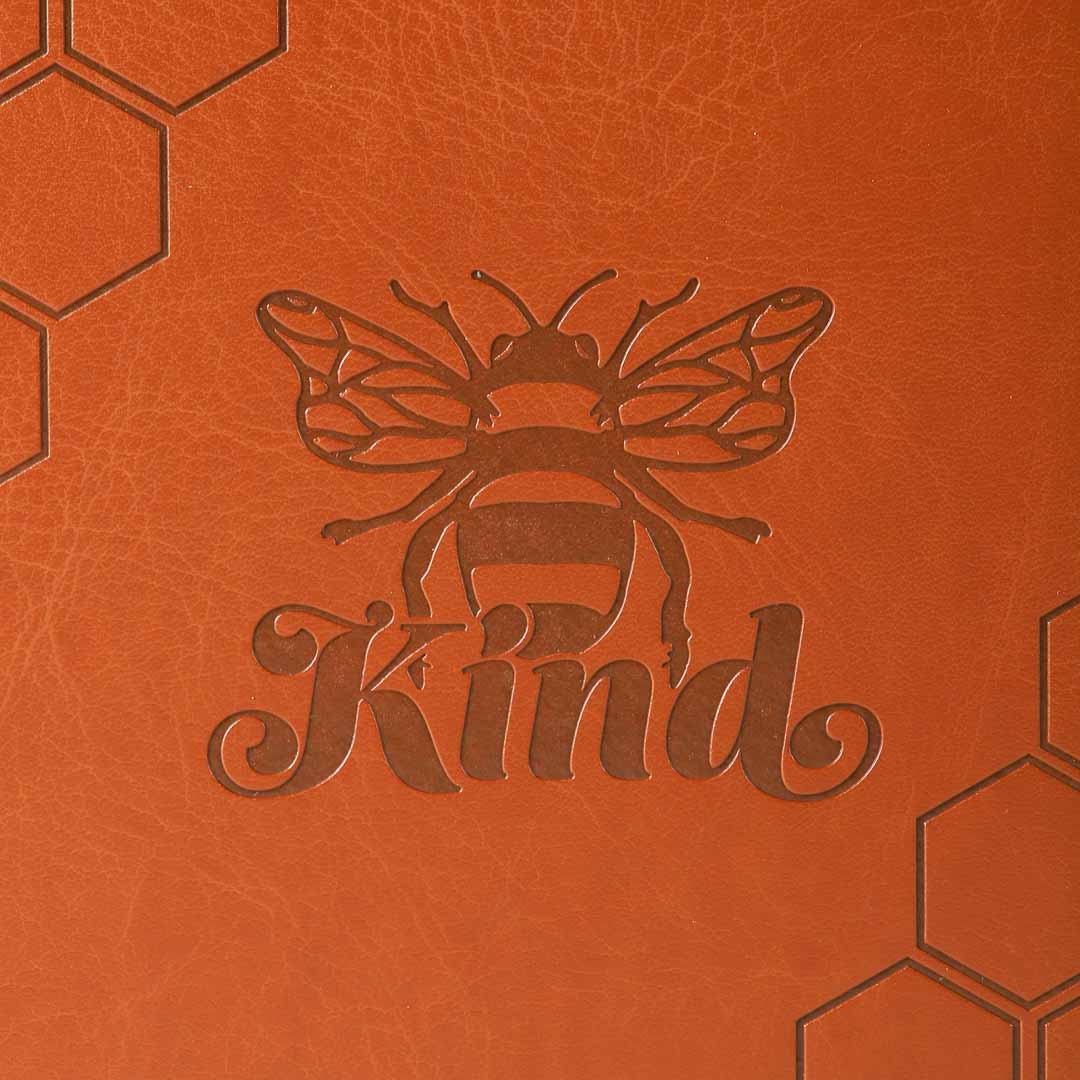 JOURNAL PU BEE KIND TAN 196PG