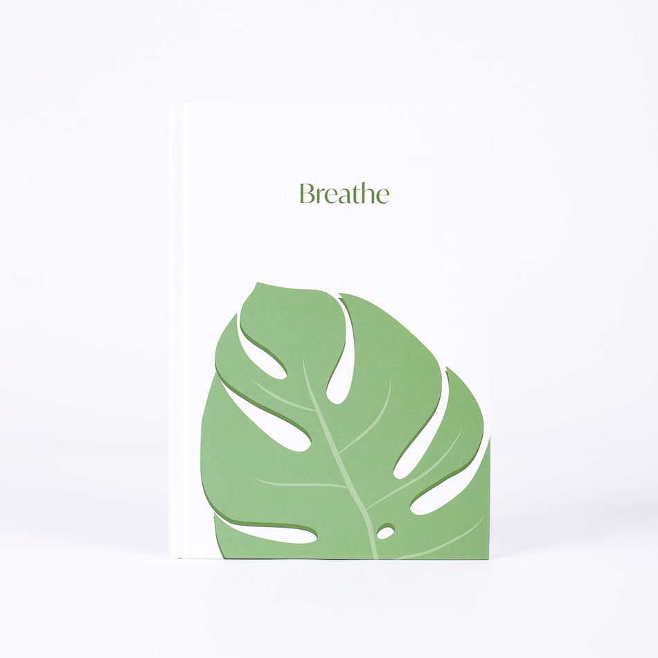 JOURNAL HARDBOUND BREATHE 196PG