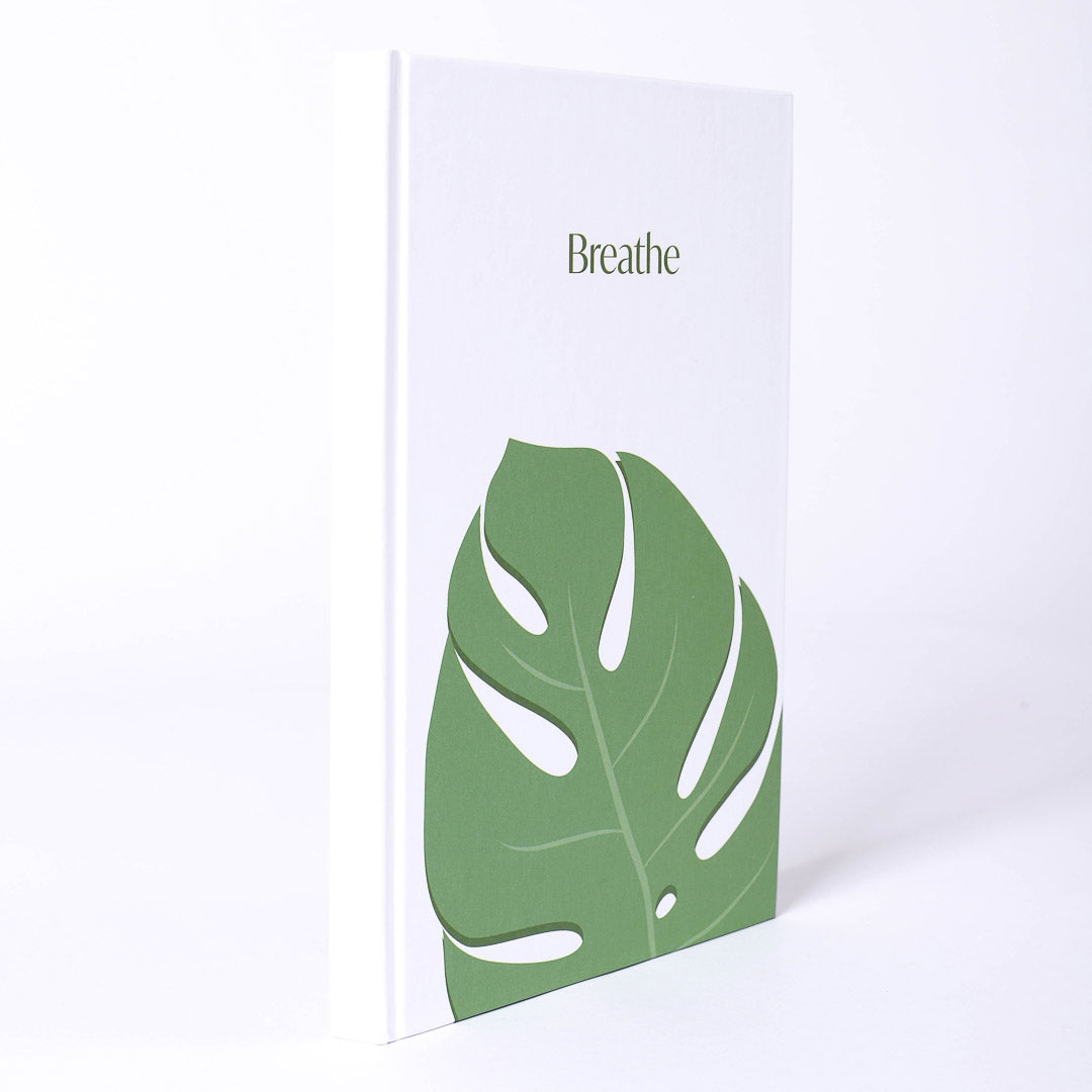 JOURNAL HARDBOUND BREATHE 196PG