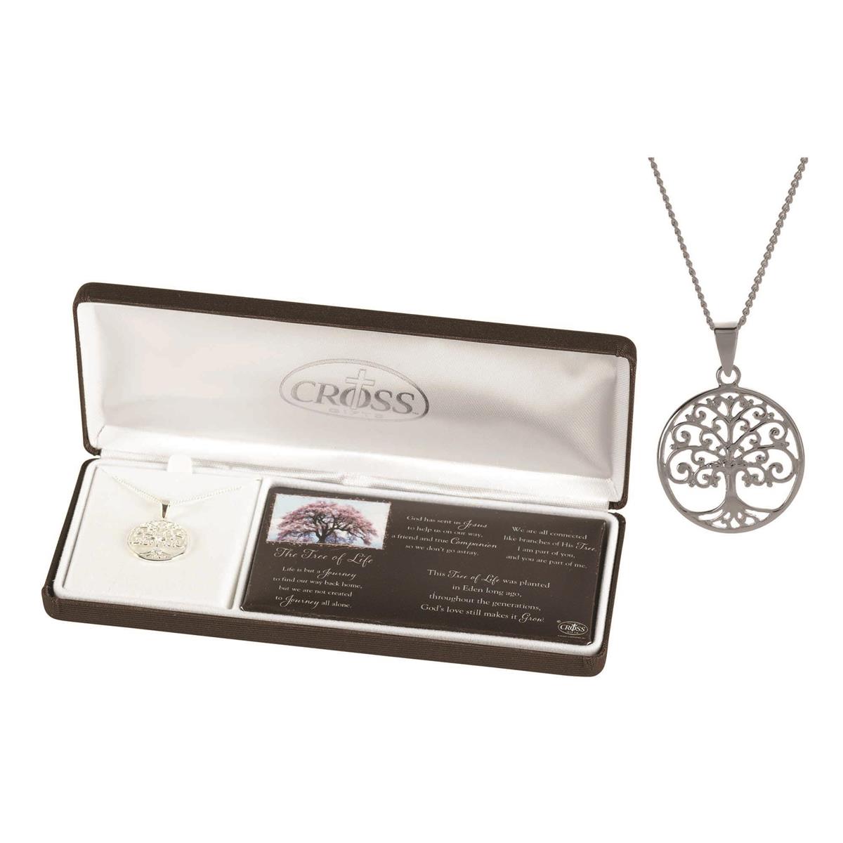 Tree Of Life Silver Plated Necklace by Dicksons