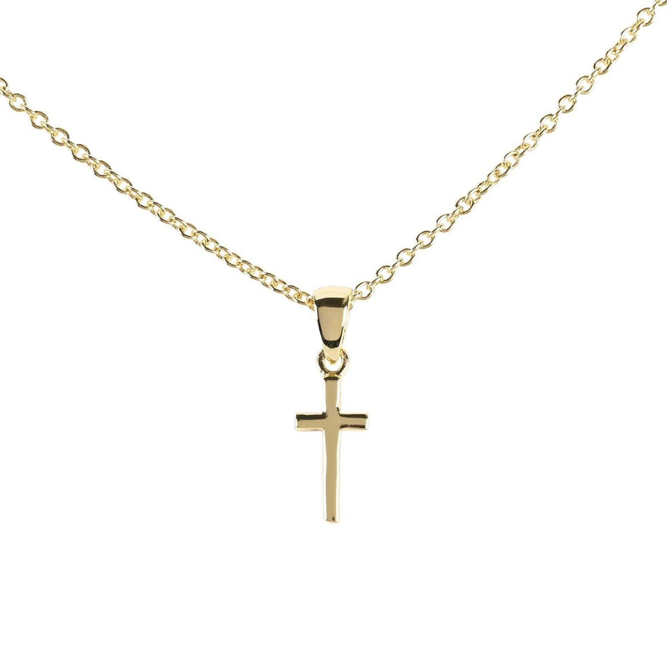 Necklace Mini Box Cross 9/16"L by Dicksons