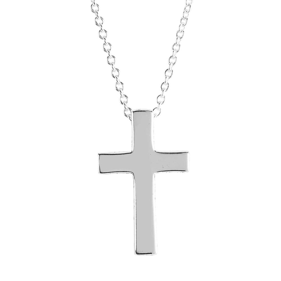 Necklace Box Cross Silver-Plated 18L by Dicksons