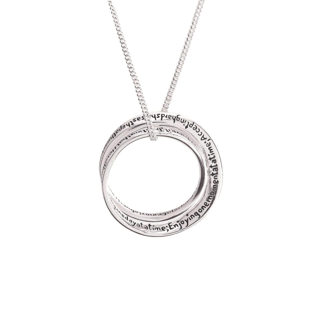 Serenity Prayer Mobius Sterling Silver by Dicksons