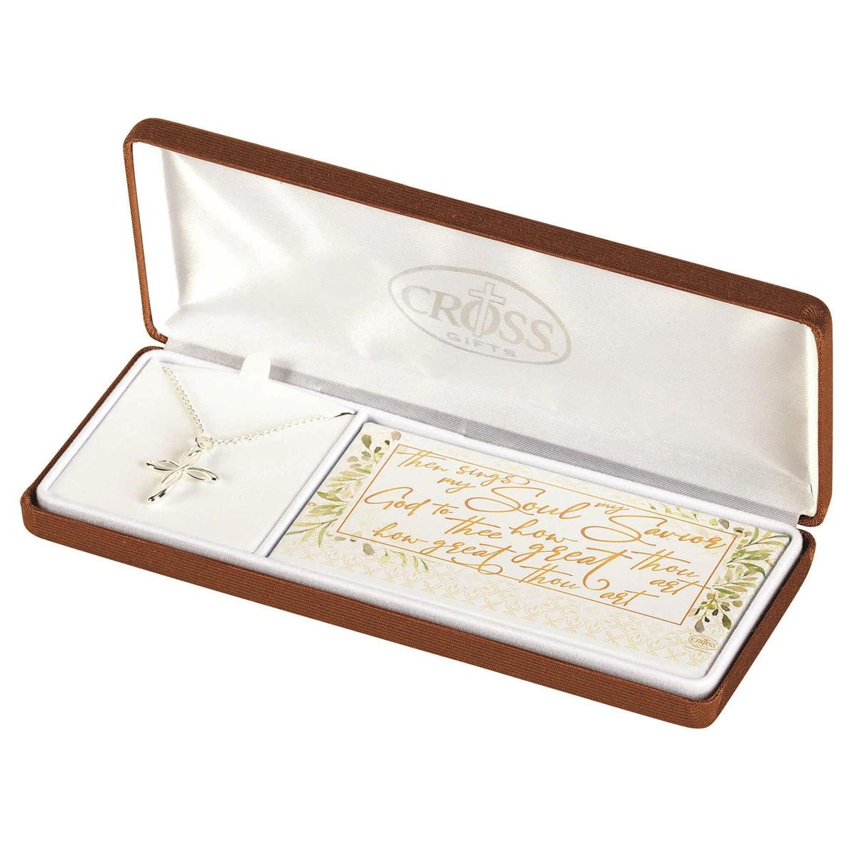 How Great Thou Art Ribbon Cross 18" Ch by Dicksons