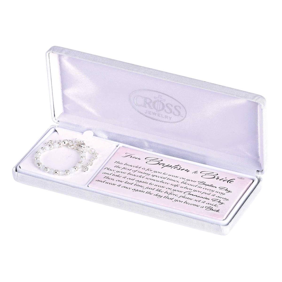 Bracelet Baptism To Bride Cat Eye Beads by Dicksons