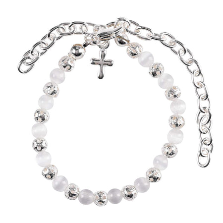 Bracelet Baptism To Bride Cat Eye Beads by Dicksons, product view 2