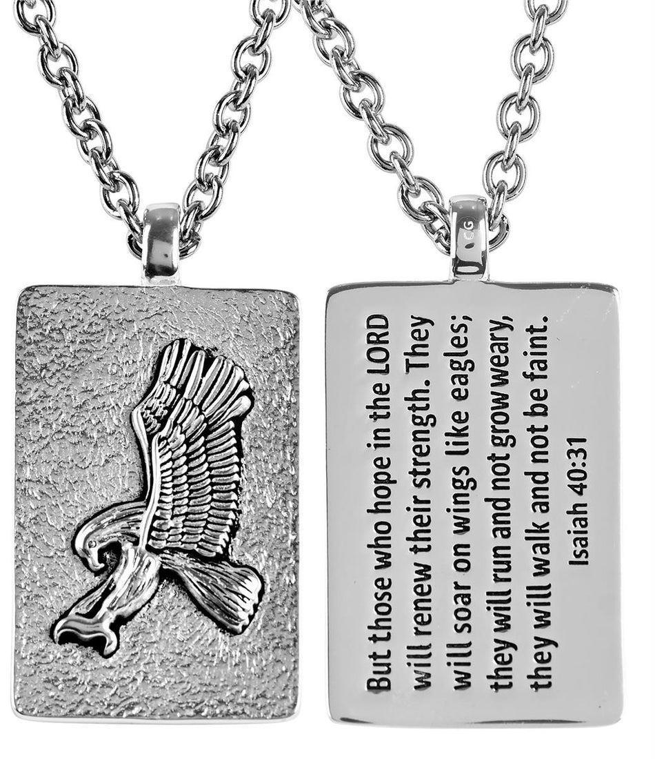 Necklace Isaiah40:31 Oxidized Eagle 24L by Dicksons, product view 2