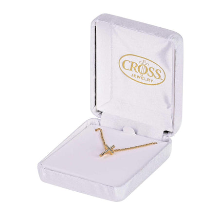 Necklace Cross Hidden Bale Gold 16L by Dicksons, product view 2