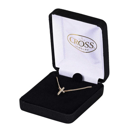 Necklace Small Gold Plated Cross 18L by Dicksons, product view 2