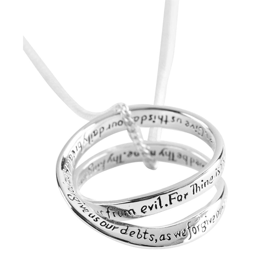 Necklace Double Mobius Ring Lords Prayer by Dicksons, product view 2