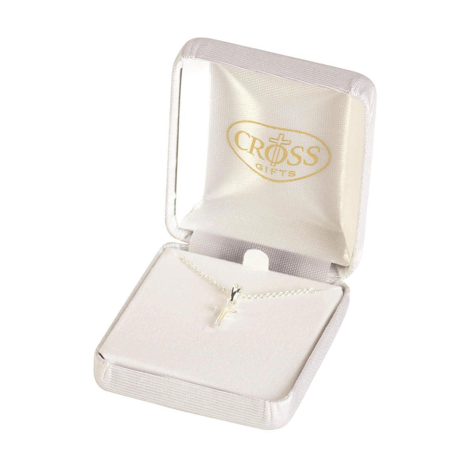 Necklace Silver Plate Box Cross by Dicksons