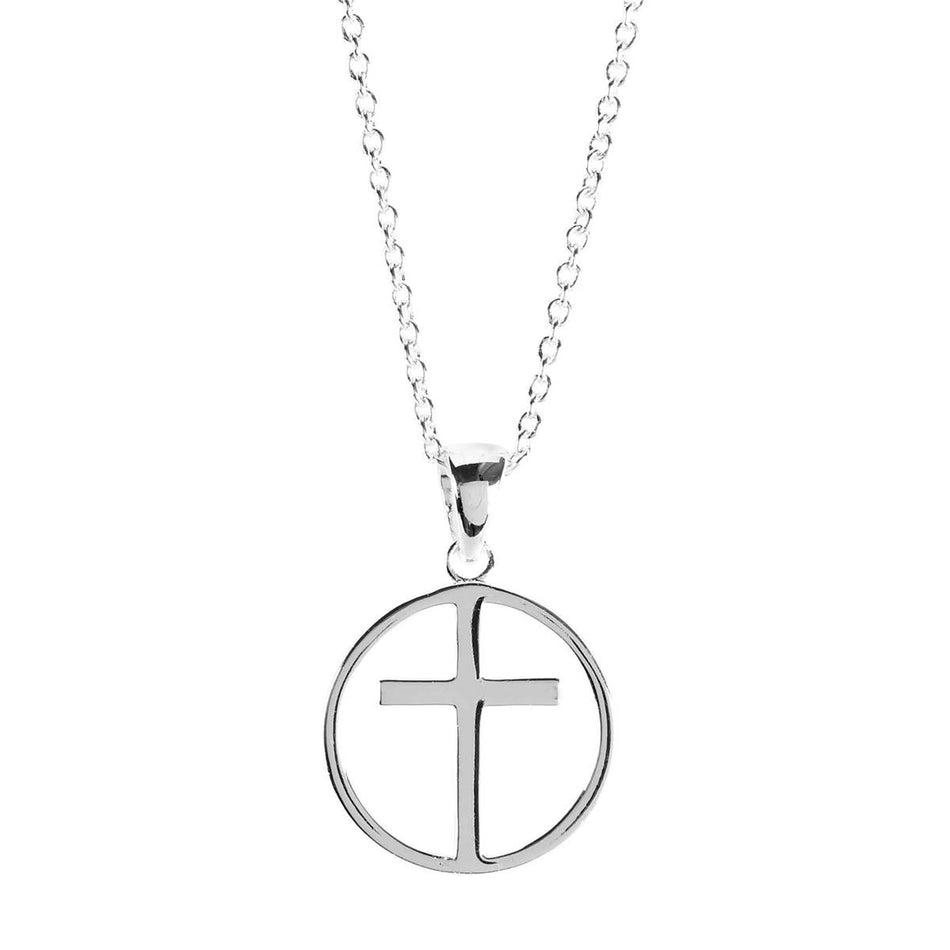 Necklace Open Circle With Cross by Dicksons, product view 2