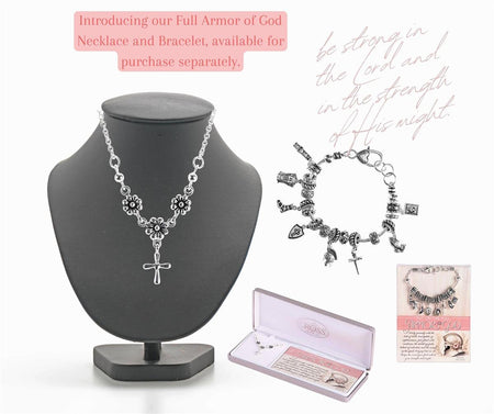 Necklace Armor Of God Floral Cross by Dicksons, product view 3