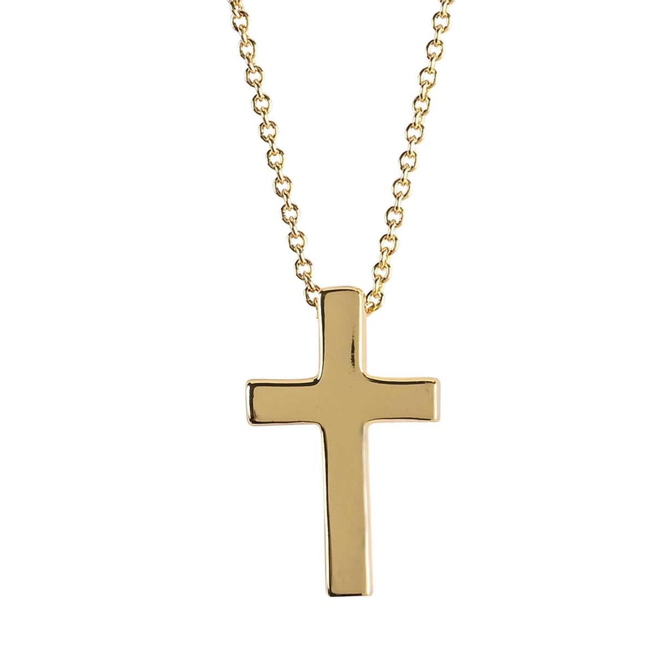 Necklace 1st Communion 3/4 Cross Gold by Dicksons, product view 2