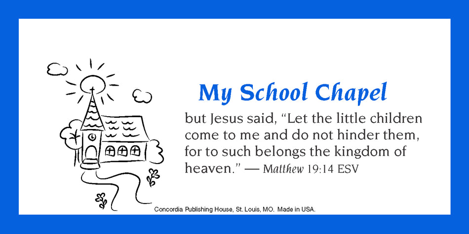 Dollar Bill Size School Chapel Offering Envelope Set