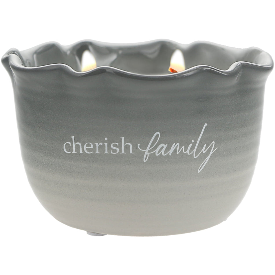 Cherish Family 11 oz - 100% Soy Wax Reveal Candle Scent: Tranquility by Anchor Christian Distributors