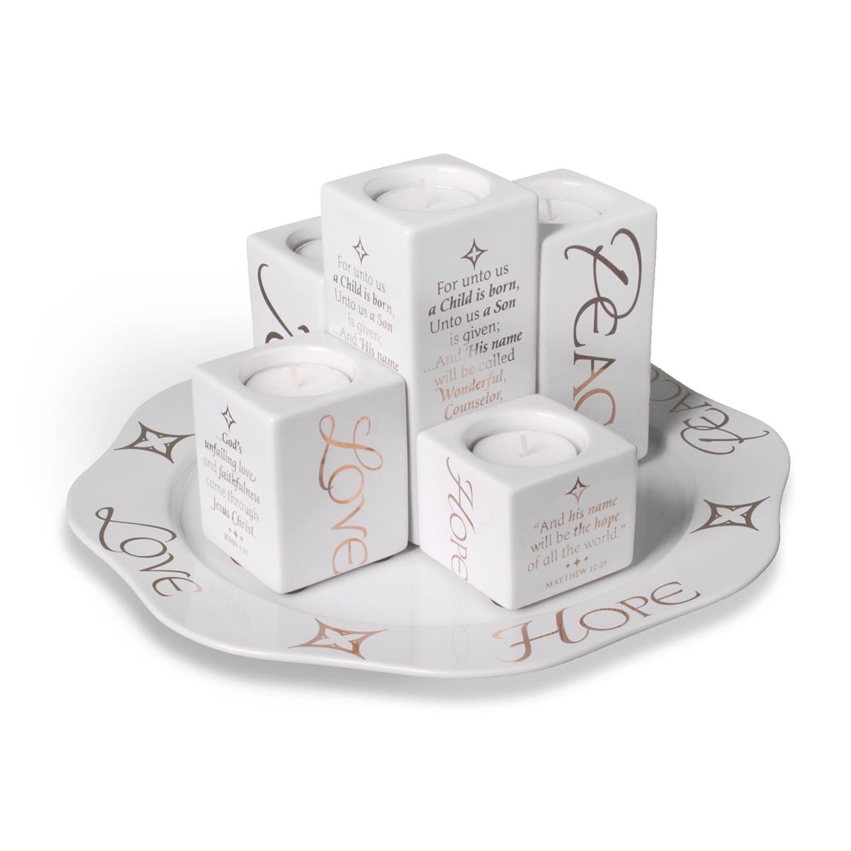 Christmas Advent Wreath Tray 6Pc by Dicksons