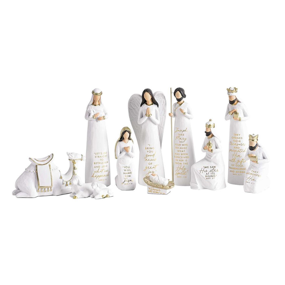 Christmas Nativity Scripture Gold Accent by Dicksons