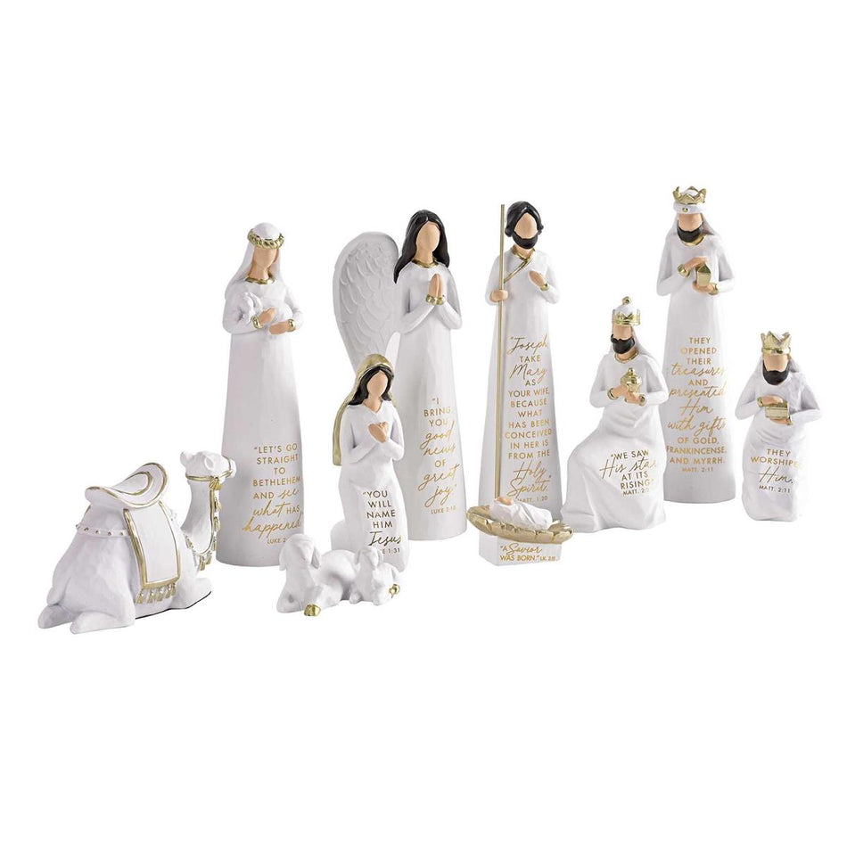Christmas Nativity Scripture Gold Accent by Dicksons, product view 2