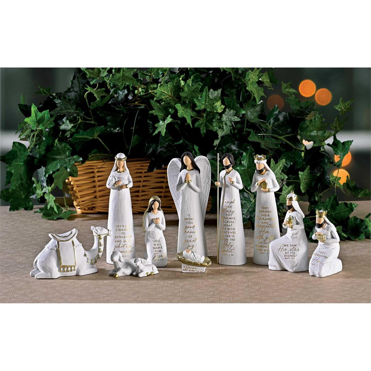 Christmas Nativity Scripture Gold Accent by Dicksons, product view 4
