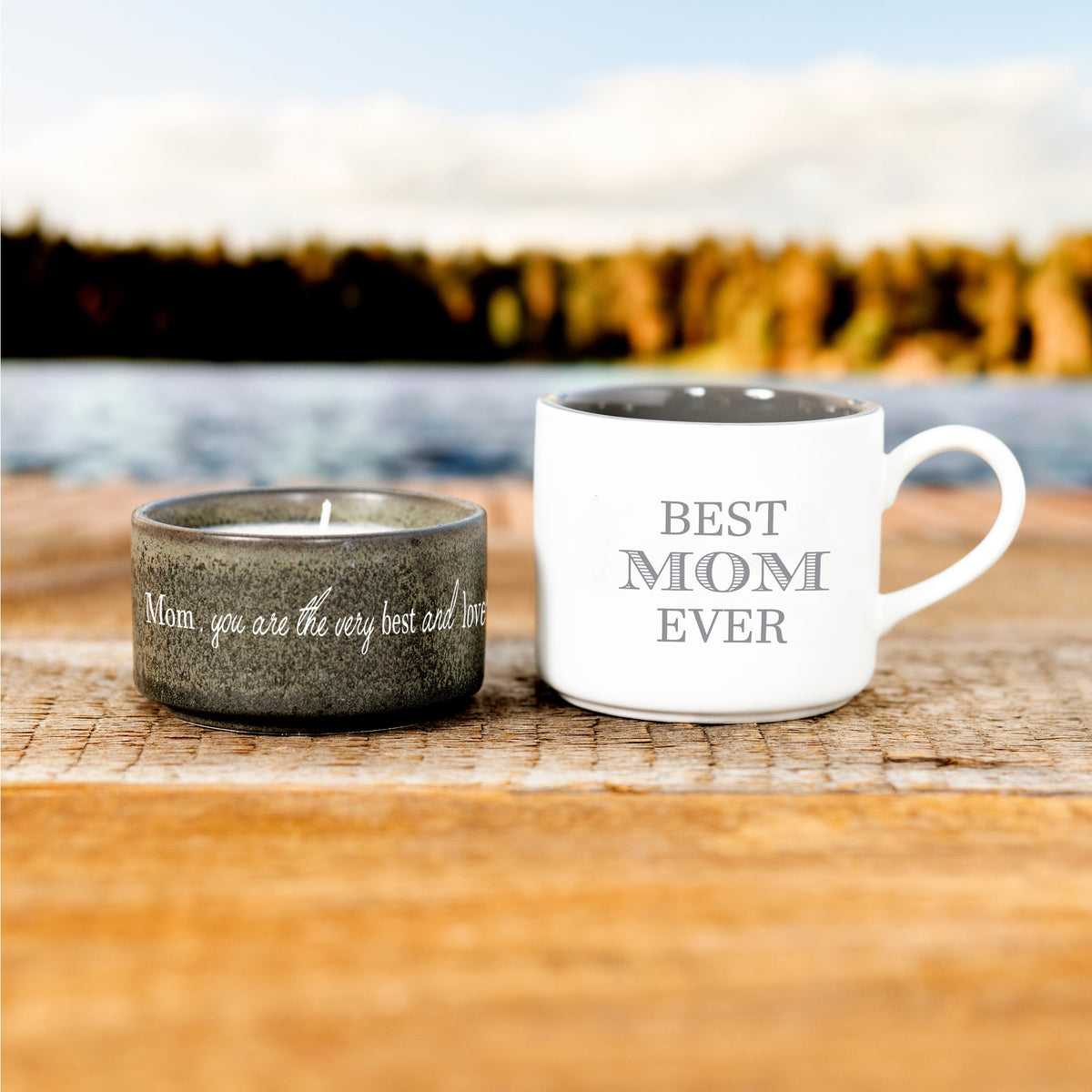 Mom Stacking Mug and Candle Set 100% Soy Wax Scent: Tranquility by Anchor Christian Distributors, product view 2
