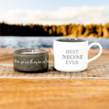 Mom Stacking Mug and Candle Set 100% Soy Wax Scent: Tranquility by Anchor Christian Distributors, product view 2