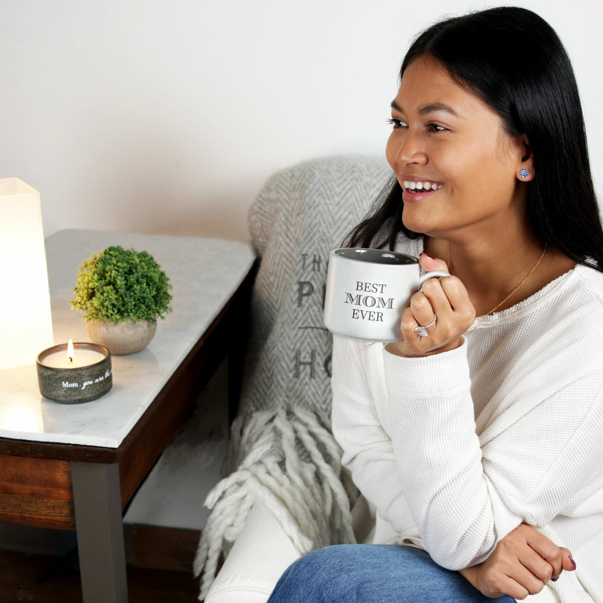 Mom Stacking Mug and Candle Set 100% Soy Wax Scent: Tranquility by Anchor Christian Distributors, product view 3