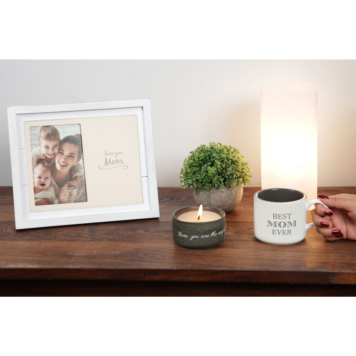 Mom Stacking Mug and Candle Set 100% Soy Wax Scent: Tranquility by Anchor Christian Distributors, product view 5