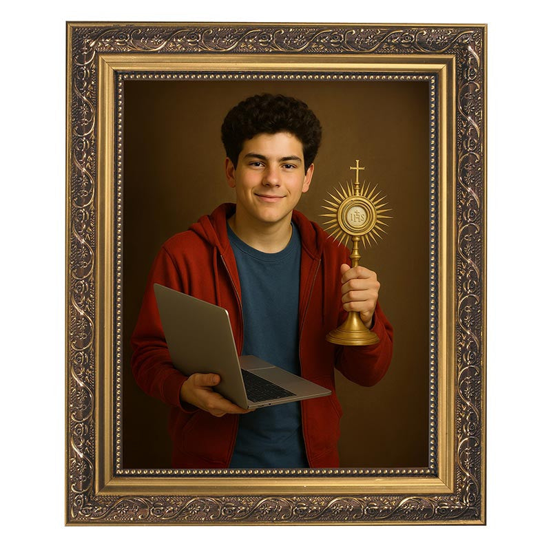 Saint Carlo Acutis Framed print