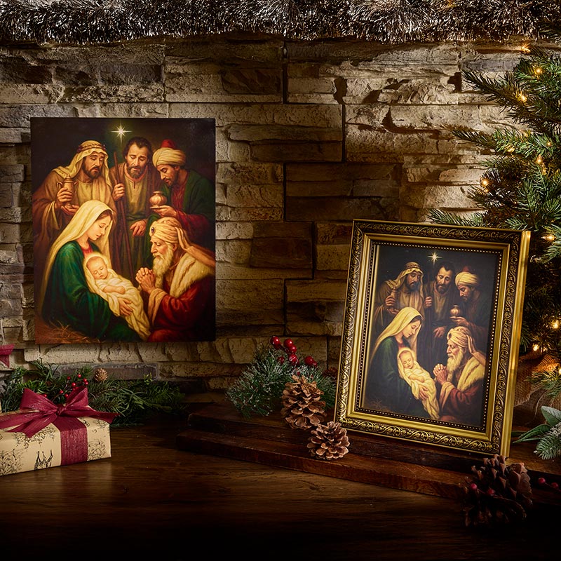 Adoration of the Magi Framed Print by Christian Brands, product view 3