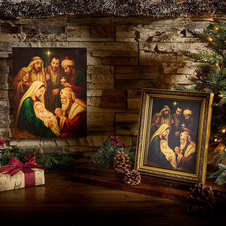 Adoration of the Magi Framed Print by Christian Brands, product view 3