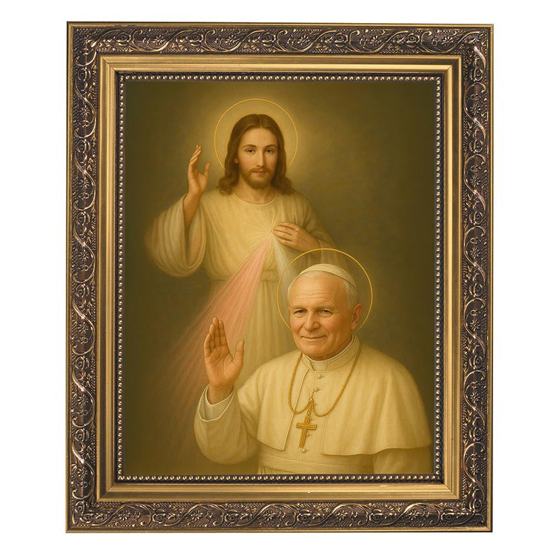 Divine Mercy & St. John Paul II Framed print