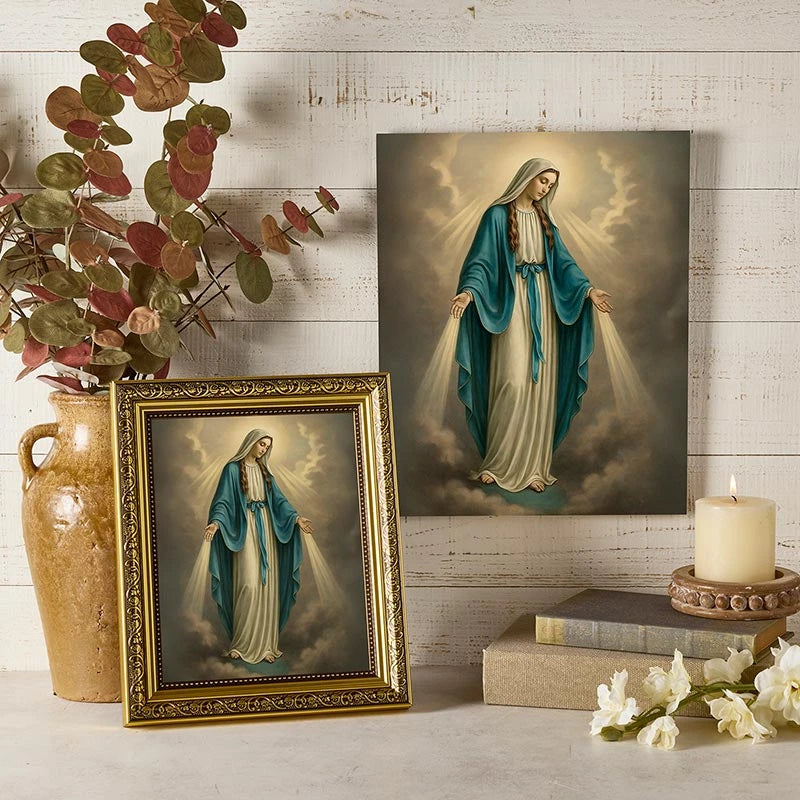 Mary Full of Light Framed print by Christian Brands, product view 2