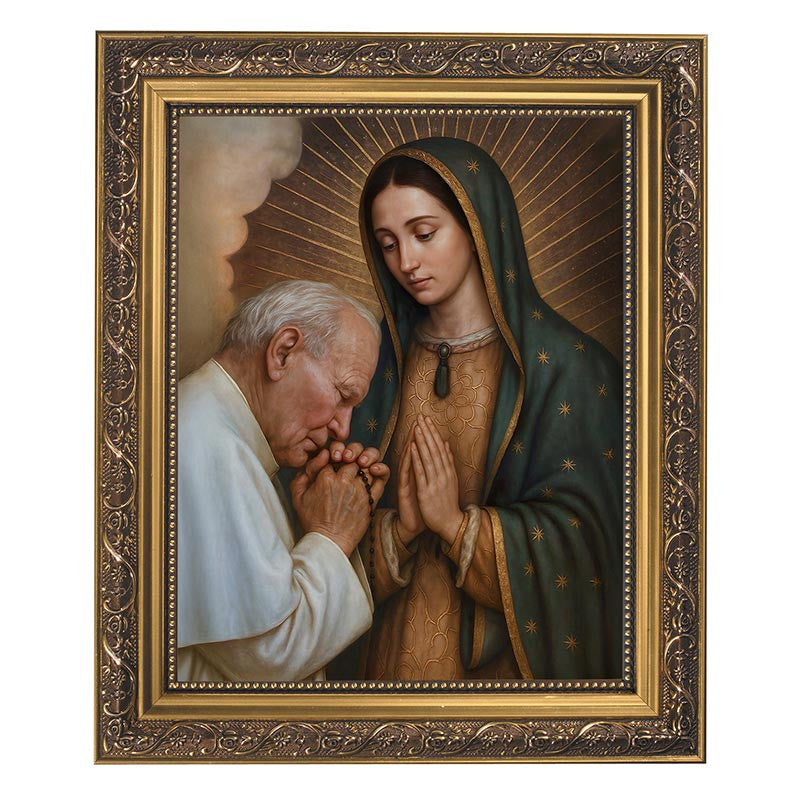 Our Lady Guadalupe & St. John Paul II Framed print