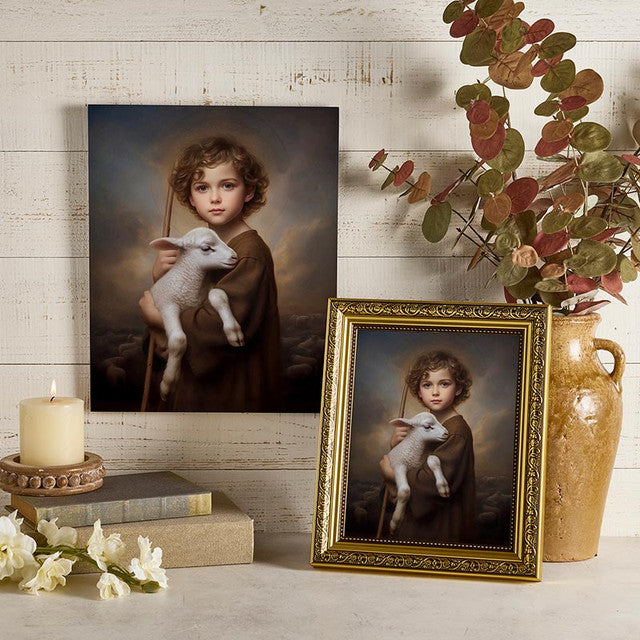 The Little Shepherd Framed print