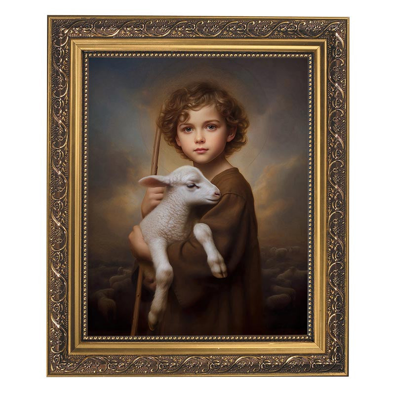 The Little Shepherd Framed print