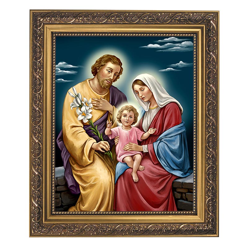 Holy Family Framed Print by Catholic Brands