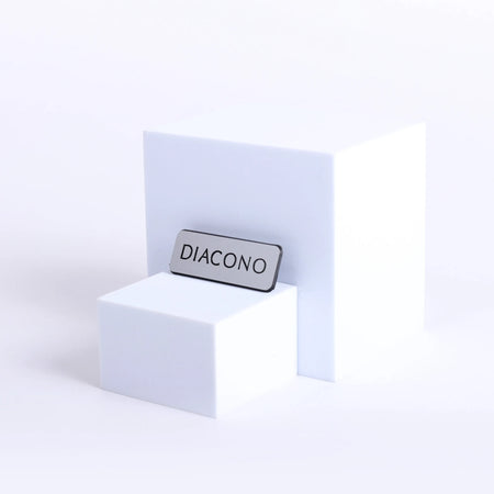 Badge Engraved - Spanish Contemporary Diacono/Deacon - Silver Pin by Swanson Christian Products