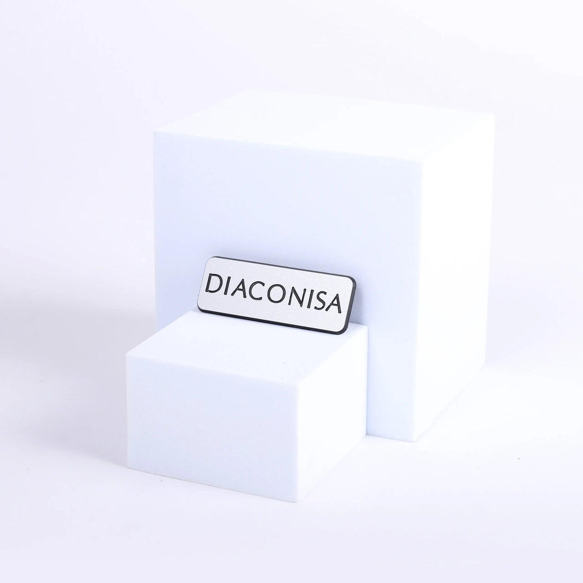 Badge Engraved - Spanish Contemporary Diaconisa - Silver Magnet by Swanson Christian Products