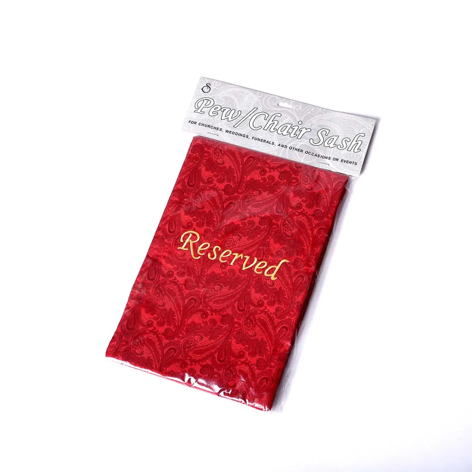 Pew Sash Reserved - Red or White