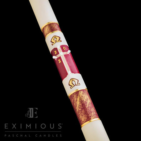 Paschal Candle - Christ Our Light, one of the items in the Christ Our Light Paschal Candle with Matching Side Altar Candles. A photograph of the assembled set is pending.