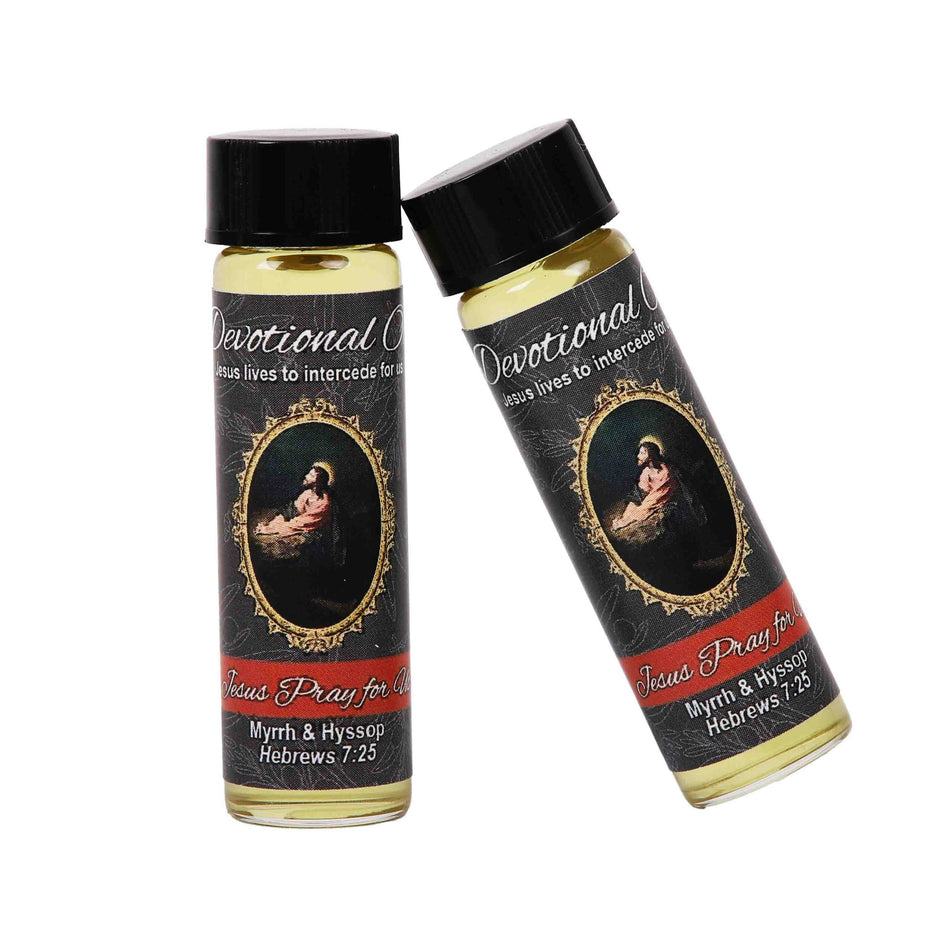 DEVOTIONAL OIL JESUS PRAY FOR US 1/4 OZ PK6