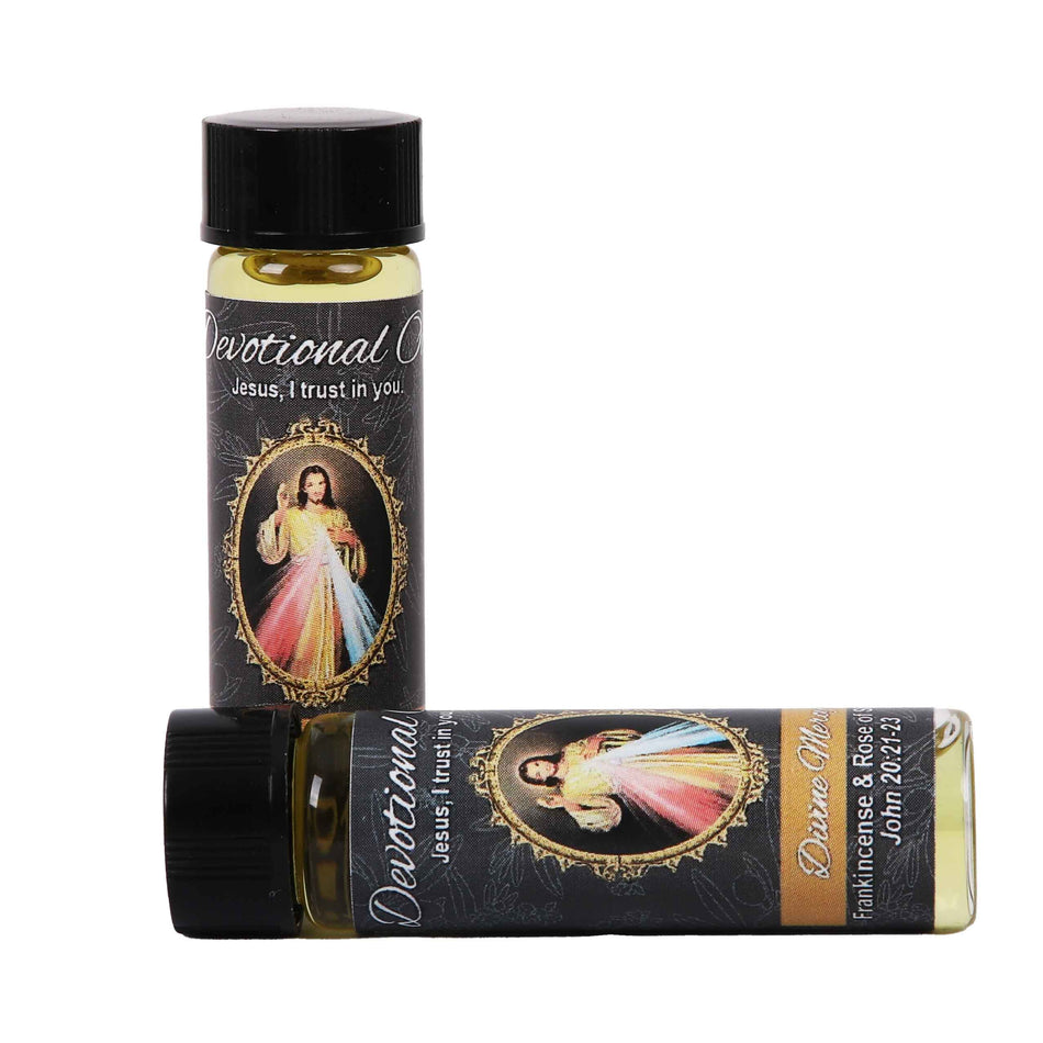 DEVOTIONAL OIL DIVINE MERCY 1/4 OZ PK6